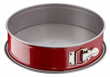 Форма для випікання Tefal DeliBake, крушла, знімне дно, 245x245x80мм, вуглецева сталь, червоний (J1641274)