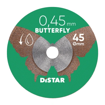 Круг алмазний вiдрiзний 1A1R 45x0,45x5,8H Butterfly (11143158074)
