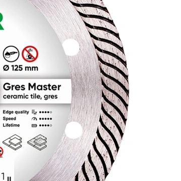 Круг алмазний вiдрiзний 1A1R 125x1,4/1,0x10x22,23 Gres Master (11115160010)