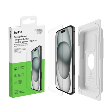 Захисне скло Belkin для iPhone 16 Plus/15 Plus/14 Pro Max TemperedGlass (1 Pack) (OVA136ZZ)