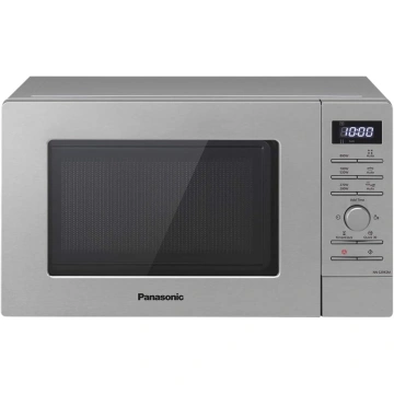 Мікрохвильова піч Panasonic, 20л, електр.управл., 800Вт, дисплей,відкриття кнопкою, сріблястий (сірий) (NN-S29KSMZUE)