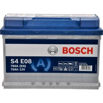 Акумулятор Bosch S4 12В 70А·год 760А R+ (0 092 S4E 081) (0092S4E081)