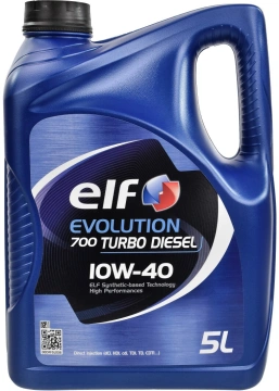 Олива моторна ELF Evolution 700 Turbo Diesel 10W-40 5л (12-5 TD) (201553) (ELF12-5TD)