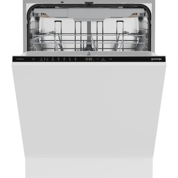 Посудомийна машина Gorenje вбудовувана, 16компл., C, 60см, AquaStop, автоматичне відчинення, сенсорн.упр, 3 кошики, білий (GV16D9)
