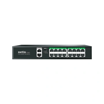 Комутатор Netis 18xGE (16xPoE, 2xUplink), 240Вт, Некерований (P116GC)