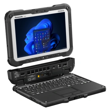 Планшет Panasonic Toughbook G2 MK3 10.1” WUXGA IPS Touch, Intel Ultra 5, 16GB, F512GB, UMA, LTE, 4360мА•год, Win11P, чорний (з клавіатурою) (FZ-G2PZ02MB4)