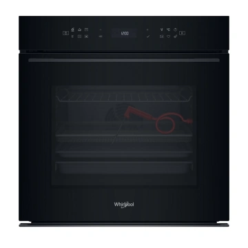 Духова шафа Whirlpool електрична, 73л, A+, дисплей, конвекція, піроліз, телескопічні напрямні, чорний (WOI78FPT1SBA)