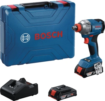 Гайковерт ударний акумуляторний Bosch Professional GDX 18V-285 18В 2x2А·год 285Нм до 3600об/хв квадрат 1/2" ЗП кейс 1.1кг (0.601.9N2.122)
