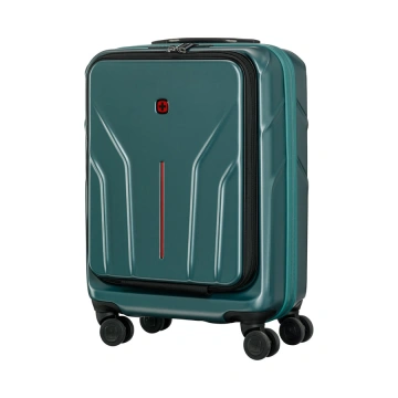 Валіза Wenger Amplix Hardside Carry-On, мала, з відсіком для н/б 16", полікарбонат, TSA, 4 колеса, розширення, USB, зелений (653325)