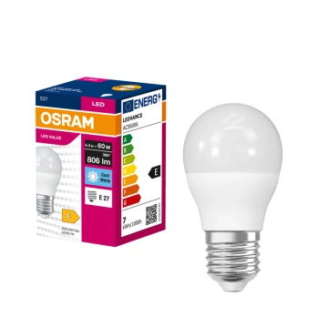 Лампа OSRAM LED VALUE CLASSIC P E27 6.5Вт 4000K 806Лм (4099854547379)