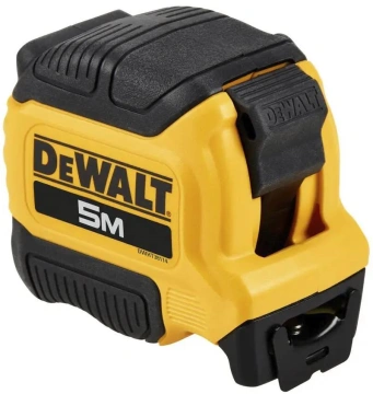 Рулетка DeWALT COMPACT, 5мх28мм, з фіксатором змотування, АБС-пластик, магніт (DWHT38114-0)
