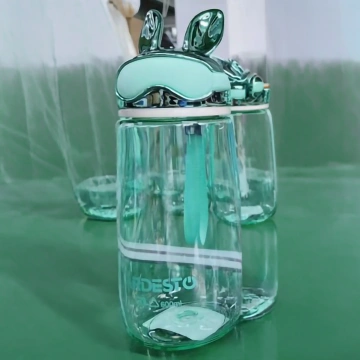 Пляшка для води ARDESTO Bunny 600мл, пластик, зелений (AR2260BB)