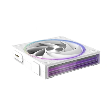 Корпусний вентилятор Zalman ZM-DF120 ARGB, 120мм, 800-2300rpm, 4pin, PWM, 3pin+5VARGB, 34,5dBa, POGO pin, Magnetic, білий (ZM-DF120WHITE)