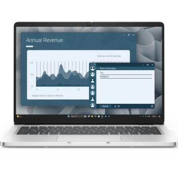 Ноутбук Dell Pro 14 14" FHD+ IPS AG, Intel U5-235U, 16GB, F512GB, UMA, Lin, сріблястий, US клавіатура (BTO106PC14250UA_UBU)