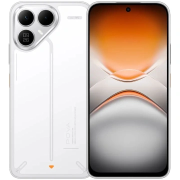 Смартфон TECNO POVA 8 5G (LK6) 6.76" 8/128ГБ, 2SIM, 8000мА•год, Arc White (4894947132292)