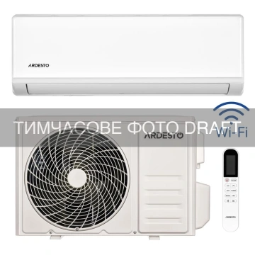 Кондиціонер ARDESTO CoolAir 55м2 on/off 18000BTU 5.0кВт A/A -7°С Wi-Fi R32 білий (ARD-ACS18)