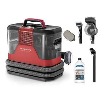 Пилосос Rowenta миючий Clean It Hot & Cold, 1150Вт, конт пил -1,5л, вода -2,3л, 13500 Па, 2 насадки, чорно-червоний (IN7020F0)
