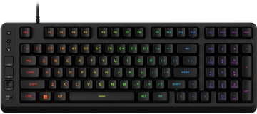 Клавіатура мембранна HyperX Alloy Origins EVE 1800 99key, Red, USB-A, EN/UA, RGB, чорний (B7JE0AA)