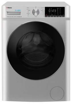 Прально-сушильна машина Hansa фронтальна, 8(5)кг, 1400, B, 46см, дисплей, сірий (WDHG814521LG)