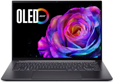 Ноутбук Acer Swift X 14 SFX14-73G 14.5" 2.8K OLED Touch, Intel U9-285H, 32GB, F1TB, NVD5070-8, Win11, сірий (NX.J81EU.002)