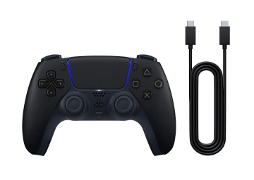 Геймпад PlayStation 5 Dualsense BT, Midnight Black (USB-C кабель) (1000051651)
