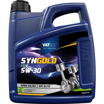 Олива моторна VATOIL SynGold FE-F 5W-30 4л (11-4 FE) (50040/50779) (VAT11-4FE)