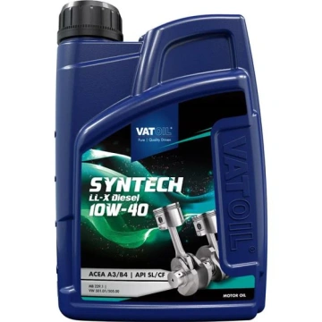 Олива моторна VATOIL SynTech LL-X Diesel 10W-40 1л (12-1 DIESEL) (50782) (VAT12-1DIESEL)