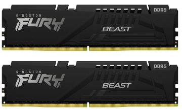 Пам'ять ПК Kingston DDR5 128GB KIT (64GBx2) 5600 FURY Beast (KF556C36BBEK2-128)