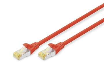 Патч-корд DIGITUS CAT 6a S-FTP, 0,25м, AWG 26/7, Cu, LSZH, червоний (DK-1644-A-0025/R)