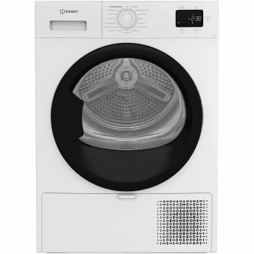 Сушильна машина Indesit тепловий насос, 8кг, A+, 54,5см, дисплей, білий (CYSD82DWBUA)
