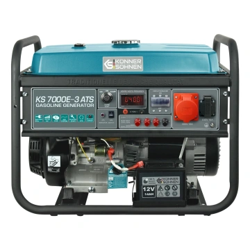 Генератор бензиновий Konner&Sohnen KS 7000E-3 ATS, 400В, 5/5.5кВт, АВР(ATS), електростартер, 82.3кг (KS7000E-3ATS)