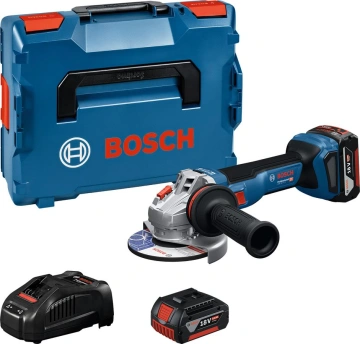 Шліфмашина кутова акумуляторна Bosch Professional GWS 18V-11S 125мм 18В 2x5А·год 0-9000об/хв 1.7кг кейс ЗП GAL1880CV (0.601.9N4.002)