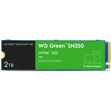 Накопичувач SSD WD M.2 2TB PCIe 3.0 Green SN350 (WDS200T3G0C)