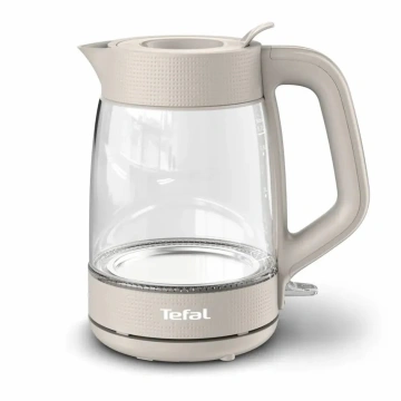 Електрочайник Tefal Morning Glass Kettle, 1.7л, скло, з підсвіткою, бежевий (KO2G0BE0)