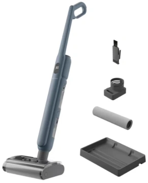 Пилосос Electrolux бездротовий миючий, конт брудна вода -033л, конт чиста вода -0.55л, автон. робота до 55хв, вага-3.5кг, AutoMode, синій (EW51U1DB)