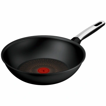 Сковорода ВОК Tefal Excellence Fusion,28см, алюміній, нержавіюча сталь, бакеліт, чорний (G3381902)