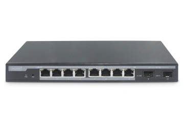 Комутатор DIGITUS 8 Port Gigabit PoE Switch + 2-port SFP, 86W PoE budget, L2 managed (DN-95344)