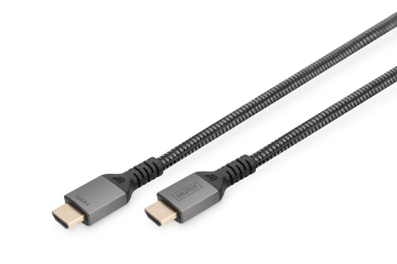 Кабель DIGITUS HDMI (M/M), 8K, Ultra High speed/Ethernet, 2м, чорний (DB-330200-020-S)