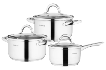 Набір посуду ARDESTO Gemini Gourmet Andria, 6 предметів, нержавіюча сталь (AR1906GPS)