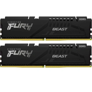 Пам'ять ПК Kingston DDR5 32GB KIT (16GBx2) 6400 FURY Beast Black EXPO (KF564C32BBEK2-32)
