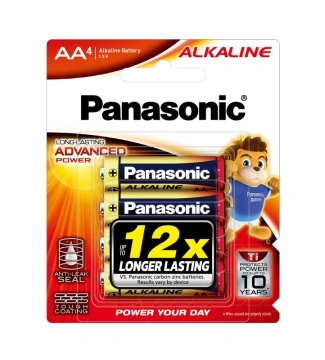 Батарейка Panasonic Alkaline Power лужна AA блістер, 4 шт. (LR6T/4B)