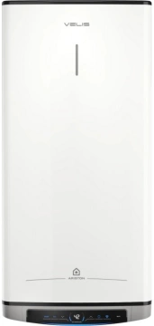 Ariston Водонагрівач електричний Ariston VELIS DUNE WIFI 100 EU плаский, слім, 100л, 2*1,5 кВт, емал. нагр. ел, ун. монтаж, ел. кер-ня, B, Італія, білий (4018002)