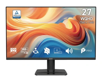 Монітор MSI 27" PRO MP275Q-E14 2xHDMI, DP, MM, IPS, 2560x1440, 144Hz, 1ms, sRGB 115%, FreeSync (9S6-3PF2CM-003)