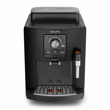 Кавомашина Krups Harmony 1.7л, зерно, ручний капучинатор, мех. керування, авторецептів - 4, свій рецепт, чорний (EA5088E0)