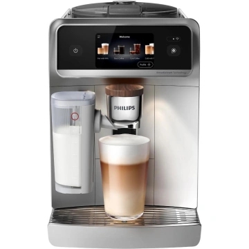 Кавомашина Philips Series 8000 Cafe Aromis, 1.9л, зерно+мелена, автомат.капуч, дисплей, авторецептів -54, срібний (EP8757/20)