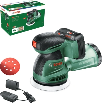 Шліфмашина ексцентрикова акумуляторна Bosch EasyOrbit 18V-10 18В 125мм 1x2А·год орбіта ЗП AL18V-20 2мм 0.9кг без АКБ та ЗП (0.603.3E4.002)