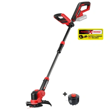 Тример акумуляторний Einhell GE-CT 18/25-1 Li - Solo 18В 8400об/хв 25см пластикові ножі + волосінь 2.0кг без АКБ та ЗП (3411256)