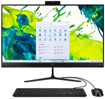 Комп'ютер персональний моноблок Acer Aspire C24-2G 23.8" FHD, Intel 5-120U, 16GB, F512GB, UMA, WiFi, кл+м, Lin, чорний (DQ.BRRME.001)