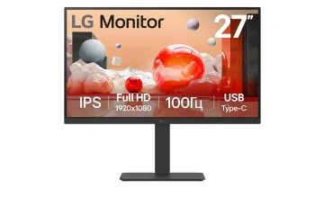 Монітор LG 27" 2хHDMI, DP, USB-C, MM, IPS, 100Hz, sRGB 99%, Pivot (27BA650-B)
