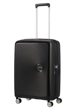 Валіза American Tourister, Soundbox, поліпропілен, середня, 67см, 71.5/81л, TSA, 4 колеса, EXP, чорний (32G*09002)